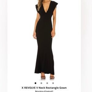 Norma Kamali Elegant Black Maxi Dress